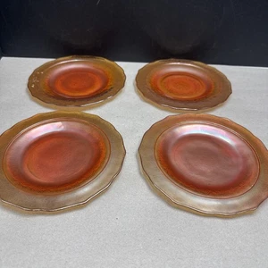 4 Bund Karneval Glas Ringelblume Blumenstrauß und Gitter 6" Brotteller Normandie - Bild 1 von 7