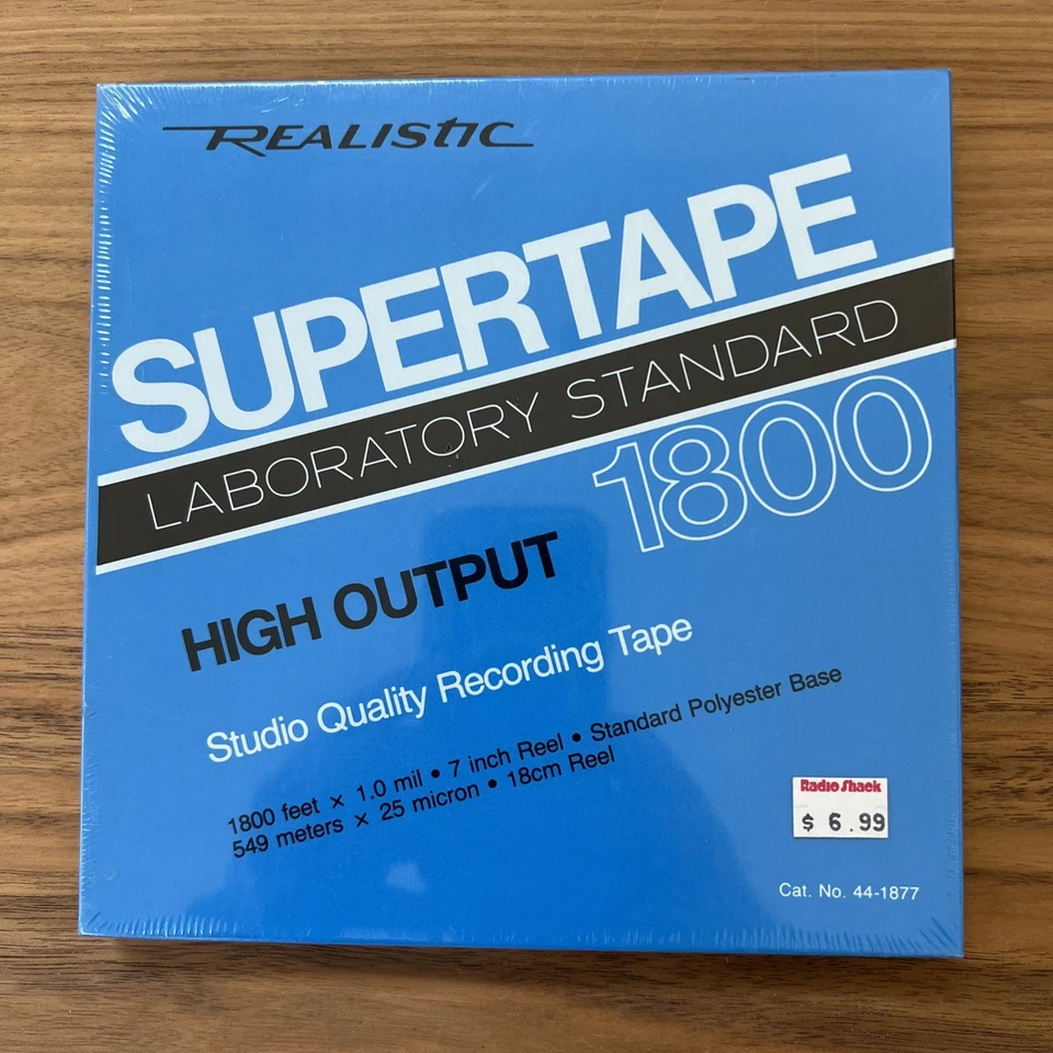 Realistic SUPERTAPE 800 High Output Studio Quality Reel Recording Tape