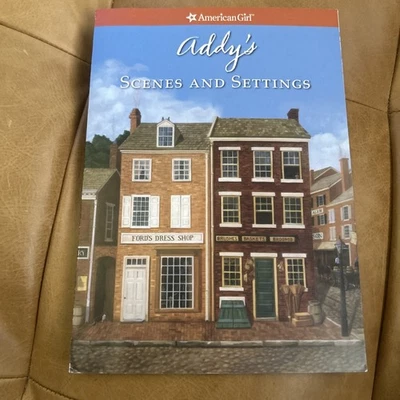 Mini mundo magnético American Girl Addy. Folleto de escenas y ajustes solamente.  Foto 1 de 4