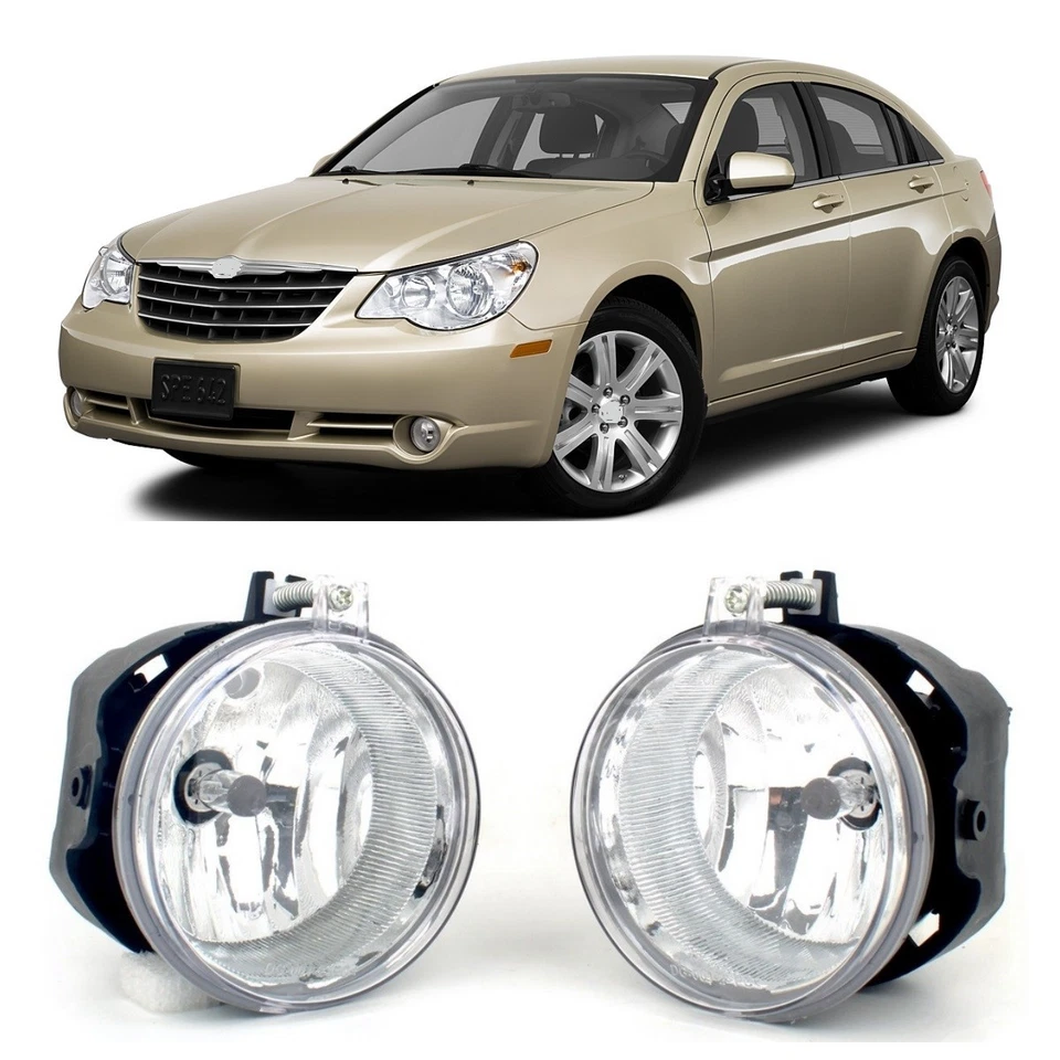 适合 2010 克莱斯勒 Sebring 雾灯带灯泡 5182025AA,CH2592142 2件 — 第 1/4 张图片