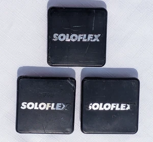 Set 3 tappi terminali barra quadrata Soloflex 3" x 3" - Foto 1 di 2