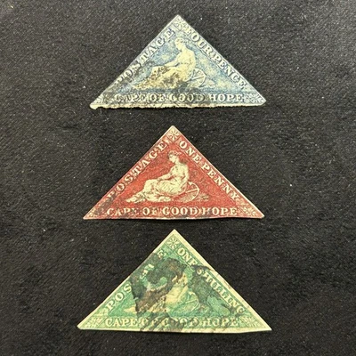 1953 Cape of Good Hope 3-Stamp Collection – F/VF, Used (blue, red, green) - Image 1 of 4