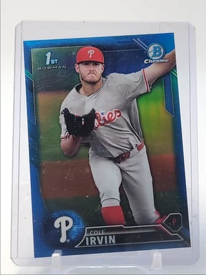 COLE IRVIN 2016 BOWMAN CHROME DRAFT 1ST BLUE REFRACTOR /150 Q0333 - Image 1 of 2