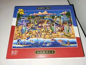 Dowdle Surfin' USA 2000 Piece Puzzle Beach Surf Beautiful New - Picture 1 of 5