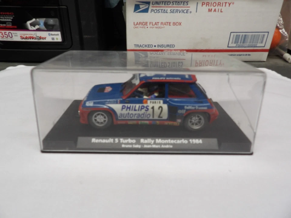 fly 1/32 slot car  Renault 5 turbo #12 Philips autoradio - Image 1 of 4