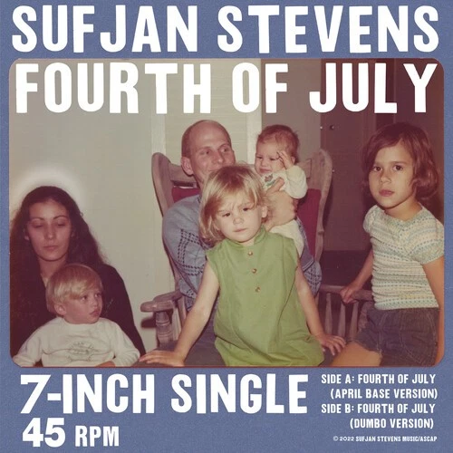 Sufjan Stevens - Fourth Of July - Red [New 7" Vinyl] Colored Vinyl, Red Foto 1 de 1