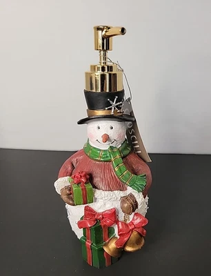 Temporada navideña muñeco de nieve loción o dispensador de jabón regalo NUEVO por CROSCILL Foto 1 de 4