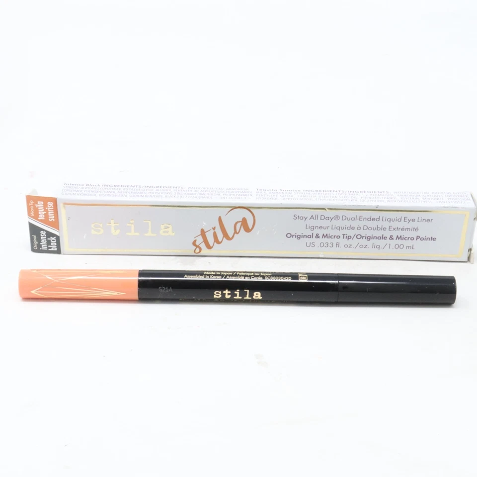 Stila Stay All Day Dual Eye Liner ~ Intense Black / Tequila Sunrise ~ 0.033 oz - Image 1 of 1