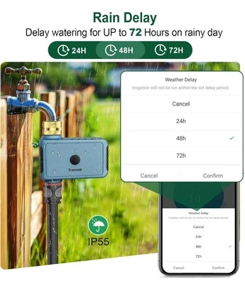 Lawn Irrigation System Watering Timer Controller Garden WiFi Sprinkler Control - Image 1 of 4