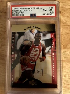 MICHAEL JORDAN 1998 UD MJ Career Coll #36 MJ Retro - PSA 8.5 - Picture 1 of 2