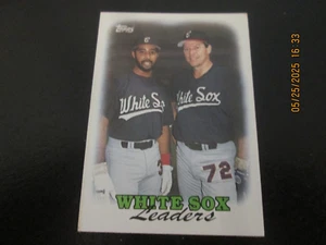 CARLTON FISK WHITE SOX 1988 TOPPS 1987 TEAM LEADERS CARD #321 - Picture 1 of 2