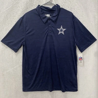 Ropa del equipo de la NFL Dallas Cowboys polo para hombre M L azul marino poliéster manga corta Foto 1 de 4