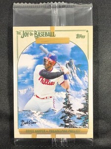 2023 Topps x Bob Ross, BRYCE HARPER, Easel Canvas Parallel, The Joy of Baseball!