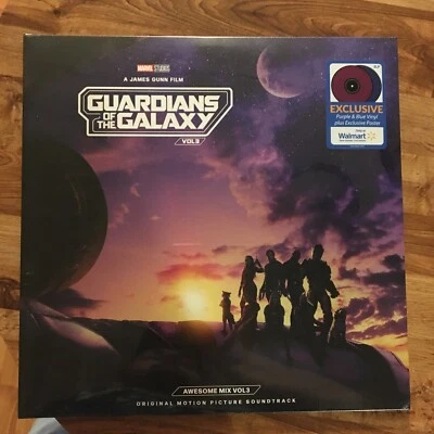 Guardians Of The Galaxy Vol 3 Purple And Blue Vinyl New Sealed!! - Image 1 of 2