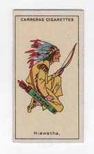 Type Card. Figures of Fiction Hiawatha 1924