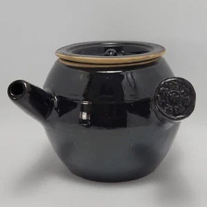 Teiera tradizionale cinese Kyusu Yokode gres pentola medicina grande vintage - Foto 1 di 13