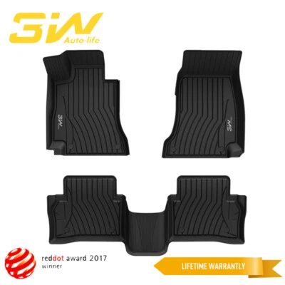 Alfombrillas 3W para Benz Clase E 2017-2023 TPE Sedán Solo E300 E320 E400 E350 E63 Foto 1 de 4