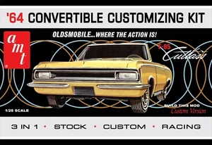AMT Models 1200 1964 OLDS CUTLASS F-85 CONVERTIBLE Plastic Model Kit 1/25 ScaleH - Picture 1 of 1