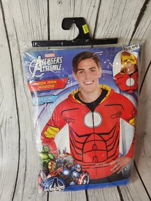 Nuevo Marvel Iron Man Sudadera con Capucha Adulto S/M Disfraz de Halloween Vengadores Sudadera Cálida Foto 1 de 3