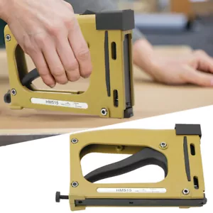 Point Driver Stapler Manual Picture Framing Tool Frame Gun Nailer Joiner - Picture 1 of 10