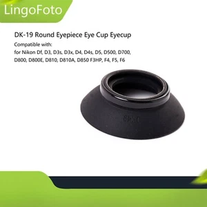Ocular redondo DK-19 copa ocular para cámara Nikon F3HP DSLR D3 D3S D4 D800 - Imagen 1 de 4