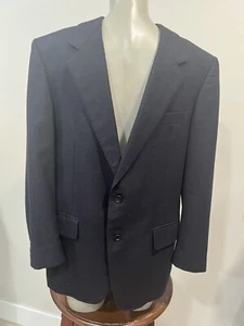 Pierre Balmain Blazer Mens 42 R Black Jacket Two Button. W/ Pockets. Navy Wool. - Picture 1 of 11