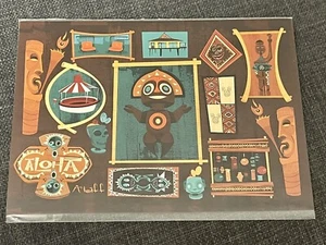 Disney Parks Wonderground Polynesian Escape Tiki Aloha Mcbiff 5x7 Postcard - Picture 1 of 1