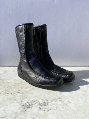 Botas Bally Firth Cremallera Negro Charol Media Pantorrilla Talla 8/38  Foto 1 de 4