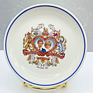 Prince Charles and Princess Diana 4" Small Wedding Plate Staffordshire England