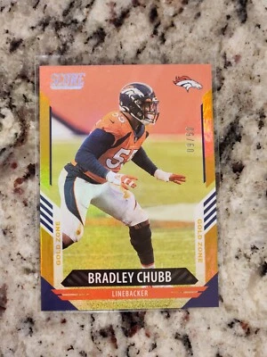 2021 Score Gold Zone /50 Bradley Chubb #222 - Image 1 of 2
