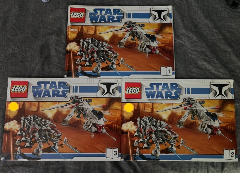 INSTRUCTION MANUALS ONLY for Lego Star Wars 10195 Republic Dropship with AT-OT - Image 1 of 1