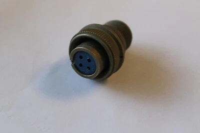1 EA NOS AMPHENOL  ELECTRICAL PLUG CONNECTOR  P/N: AN3106-A14S-11S - Image 1 of 2