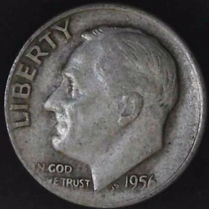 1956-D 10C Roosevelt Dime 90% Silver 22ott0530 - Picture 1 of 2