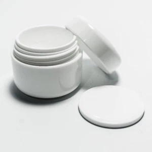 50ml Leertiegel Cremedose Geldose Leer Gel Dose Tiegel Cremetiegel Weiß - Bild 1 von 3