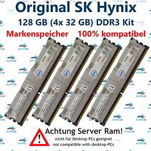 128 GB (4x 32 GB)Lrdimm ECC DDR3-1600 Cisco Ucs C420 M3 C460 M4 Server Frame - Picture 1 of 1