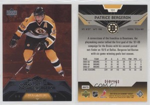 2007-08 Upper Deck Black Diamond Ruby /100 Patrice Bergeron #131