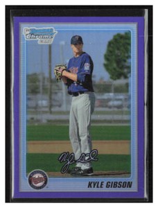 2010 Bowman Chrome #BCP202 Kyle Gibson Purple Refractor /899
