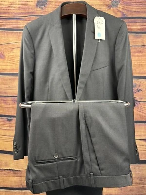 Theory Suit Black 40R 36W 100% Wool 2 Piece Suit Single Breasted Double Vented - Image 1 of 4