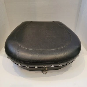 Harley Davidson Mustang Softail Rear Seat Padded Chrome Studded NEW 2008 FL - Picture 1 of 7