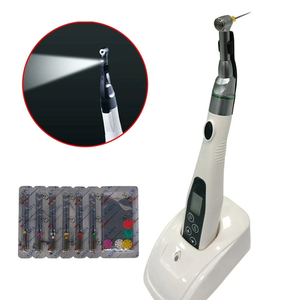 Стоматологический эндодонтический беспроводной светодиодный мотор Endo 16:1 противоугловые/никель-нитевые поворотные пилки ns - Изображение 1 из 4