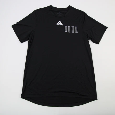 Kansas Jayhawks adidas Aeroready Short Sleeve Shirt Men's Black New Cover
