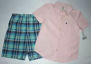 Toddler boy clothes, 5T, Carter's 2 piece Anchor Polo short set - Picture 1 of 7