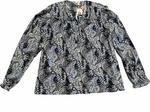 Prenda para mujer Joie parisina de cachemira campesina azul manga larga - Imagen 1 de 4