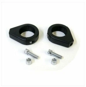 SUPPORTI RICOLLOCAZIONE FRECCE HARLEY DAVIDSON SPORTSTER E DYNA BOBBER NERI! - Imagen 1 de 12