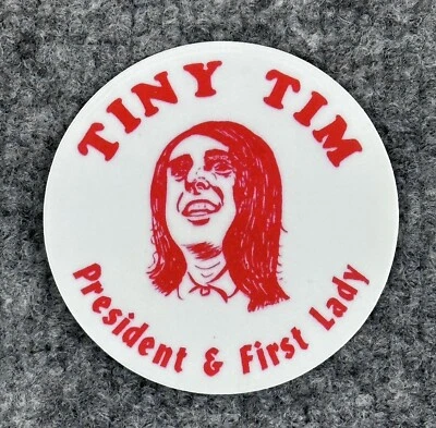 "Pequeña calcomanía Tim President de 3"" inspirada en 1968 botón Pinback primera dama" Foto 1 de 4