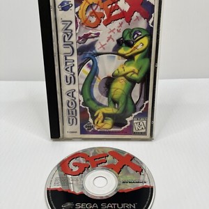 Gex (Sega Saturn, 1996) CIB Complete w/ Registration Card