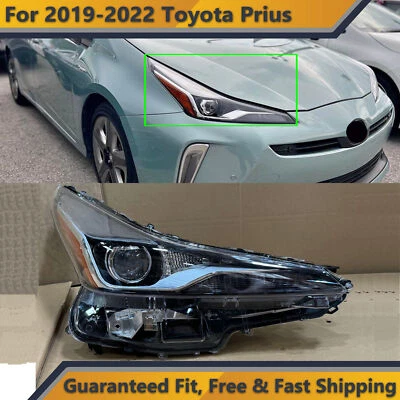 LED Headlight Assembly for 2019 2022 Toyota Prius Right Passenger Side no Fog - Image 1 of 4