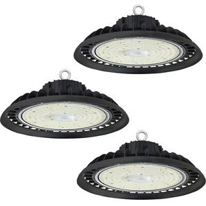 3Pack UFO LED High Bay Light 150W 18000Lumen 0-10V Dimmable IP65 Waterproof - Picture 1 of 8