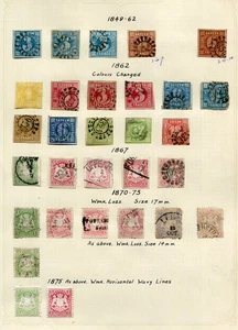 BAVARIA GERMAN STATES 1849-1919 M&U Collection on  Pages 165 Stamps - Picture 1 of 6