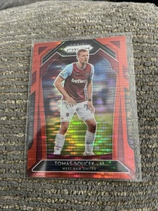 2020-21 Panini Prizm Premier League -  Red Pulsar Prizm #185 Tomas Soucek (RC) - Picture 1 of 1